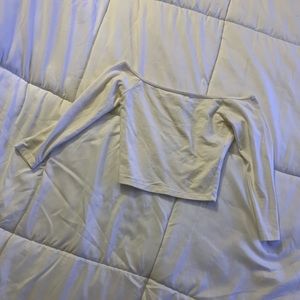 Hollister Off-the-Shoulder White Crop Top